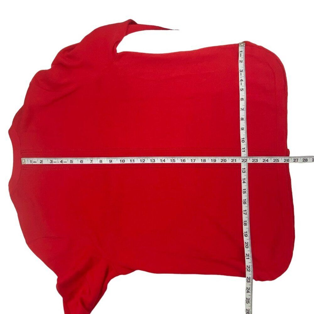 Talbots Womens Button Up Cardigan Sweater | XLP | Red | Granny Holidays - Picture 9 of 10